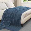 vidaXL Throw Blankets 6 pcs Navy Blue 270 x 240 cm Fleece