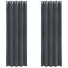 vidaXL Blackout Curtains 2 pcs Light Grey 140 x 245 cm Velvet