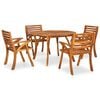 vidaXL 5 Piece Garden Dining Set 120x75 cm Solid Acacia Wood