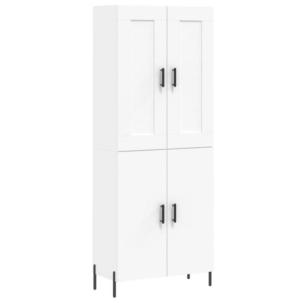 vidaXL Highboard White 69.5x34x180 cm Engineered Wood