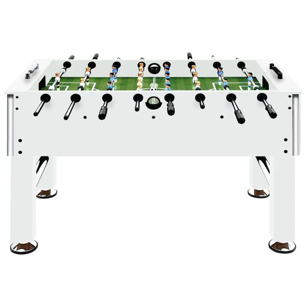 vidaXL Football Table Steel 60 kg 140x74.5x87.5 cm White