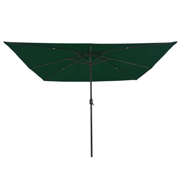 vidaXL Garden Parasol Green and Black 295 x 295 x 245 cm