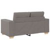 vidaXL Sofa 2 pcs Taupe Fabric