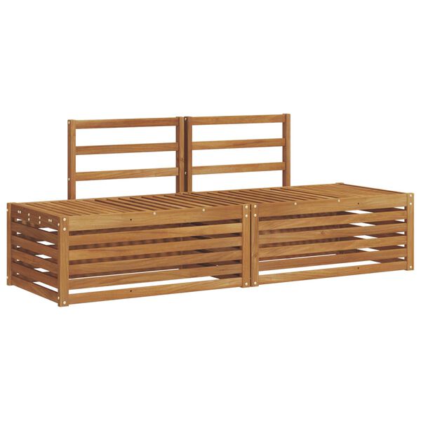 vidaXL Outdoor Sofa Set 2 Piece Natural 182.5 x 63 x 73 cm