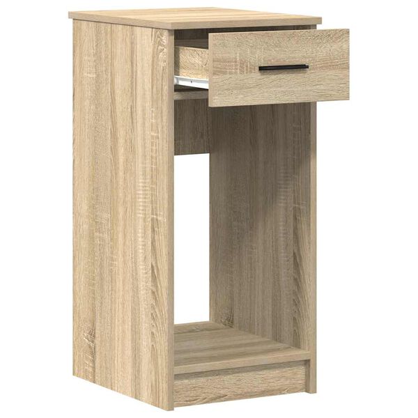 vidaXL Computer Tower Stand with Drawer Sonoma Oak 35x45x77 cm