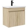 vidaXL Bathroom Vanity Unit with Tap Sonoma Oak 61 x 40 x 74.5 cm
