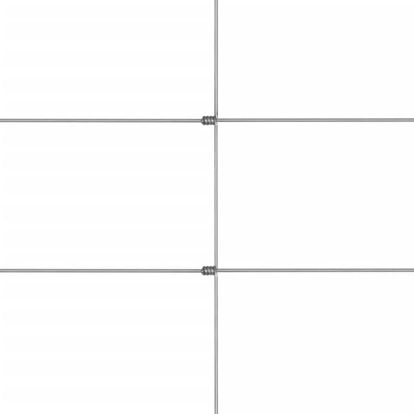 vidaXL Garden Fence Galvanised Steel 50x1.6 m Silver