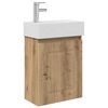 vidaXL Bathroom Vanity Unit with Tap Artisan Oak 45.5 x 22.5 x 84 cm