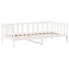 vidaXL Day Bed and Bench Set with Roof without Mattress White 80x200 cm