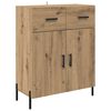 vidaXL Highboard with Drawer 2 pcs Artisan Oak Engineered Wood