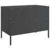 vidaXL TV Cabinet Black 68x39x50.5 cm Steel