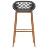 vidaXL Bar Chairs 2 pcs Grey