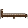 vidaXL Bed Frame without Mattress Brown Oak 150x200 cm King Size