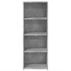 vidaXL Highboard Concrete Grey 45x41x124 cm Engineered Wood
