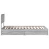 vidaXL Storage Bed Grey Sonoma 100 x 200 cm Engineered Wood