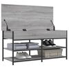 vidaXL Shoe Bench Grey Sonoma 100x42.5x50 cm Engineered Wood