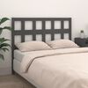 vidaXL Bed Headboard Grey 205.5x4x100 cm Solid Wood Pine