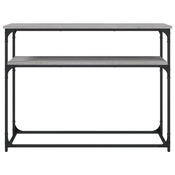 vidaXL Console Table Grey Sonoma 100x35.5x75 cm Engineered Wood