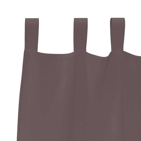 vidaXL Blackout Curtains with Rings 2 pcs Dark Brown 140 x 140 cm