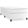 vidaXL Box Spring Bed Frame White Single Faux Leather (UK/IE/FI/NO only)