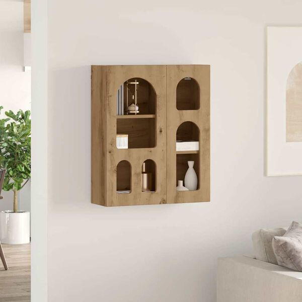 vidaXL Hanging Cabinet Artisan Oak 59 x 20 x 71.5 cm Engineered Wood
