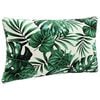 vidaXL Back Cushion PUTTEN 100% Polyester Leaf Pattern 80 x 40 x 15 cm