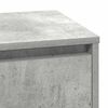vidaXL Bedside Cabinet Concrete Grey 71 x 34.5 x 75 cm Engineered wood