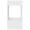 vidaXL End Table 2 pcs White 30 x 30 x 56 cm Engineered Wood