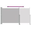 vidaXL Patio Retractable Side Awning 140 x 300 cm Grey