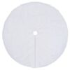 vidaXL Christmas Tree Skirt White 90 cm Faux Fur
