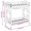 vidaXL Wine Trolley with Wheels Natural 85 x 50 x 93 cm Bamboo