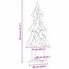 vidaXL Christmas Tree with Stand Brown 181.5 cm Solid teak wood