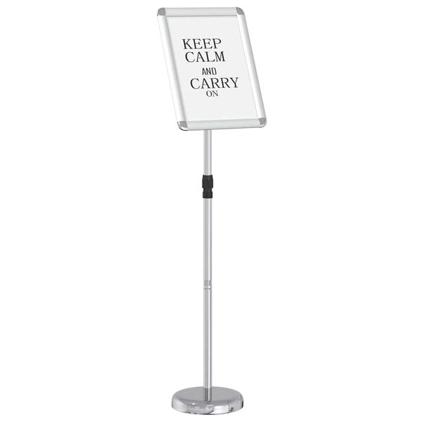 vidaXL Trade Show Displays Silver 30 x 25 x 128 cm Aluminum