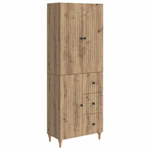 vidaXL Cabinet Set 2 pcs Artisan Oak 66 x 34.5 x 90 cm Engineered Wood