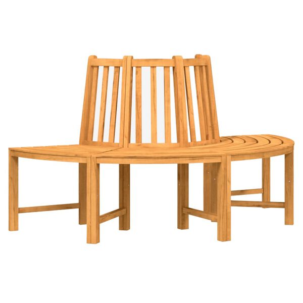 vidaXL Tree Bench Half Round &Oslash;160 cm Solid Wood Teak