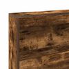 vidaXL Storage Headboard with Shelf Smoked Oak 120 cm Engineered Wood