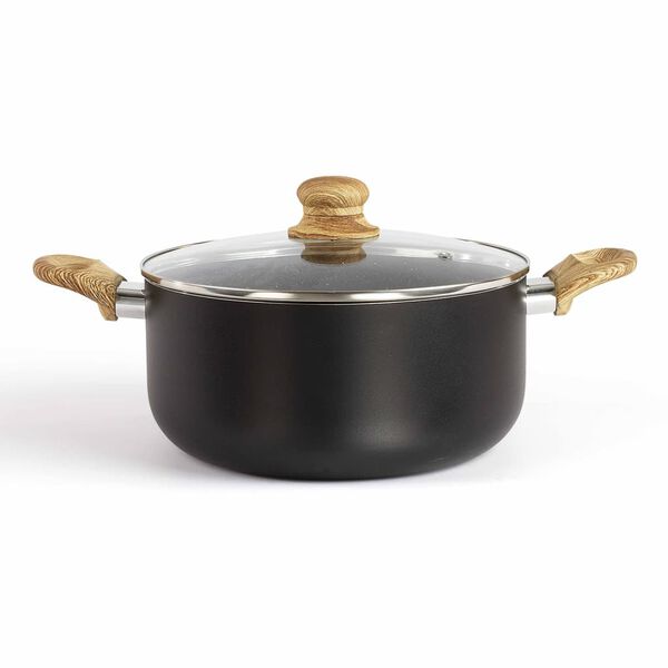 Livoo Sauce Pot Stone & Wood-look 24 cm 4 L Aluminium