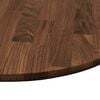 vidaXL Table Top Dark Brown &Oslash; 40 x 4 cm Solid Oak Wood