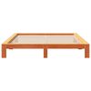 vidaXL Bed Frame without Mattress Wax Brown 180x200 cm Super King Solid Wood Pine