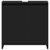 vidaXL Bathroom Cabinet Black 60x33x61 cm Engineered Wood