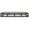 vidaXL Bed Frame without Mattress Black 120x200 cm Solid Wood