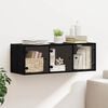 vidaXL Wall Cabinet Black Oak 102 x 37 x 35 cm Engineered Wood