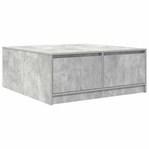 vidaXL Coffee Table with Drawers Concrete Grey 100x100x40 cm
