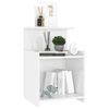 vidaXL Bed Cabinets 2 pcs High Gloss White 40x35x60 cm Engineered Wood