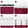 vidaXL Blackout Curtains with Rings 2 pcs Wine Red 175 x 140 cm