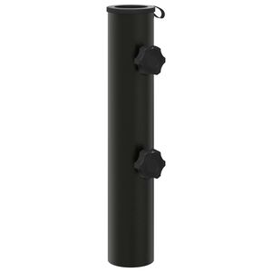 vidaXL Parasol Base Tube 0.6 kg Black Iron for 40-50 mm Pole