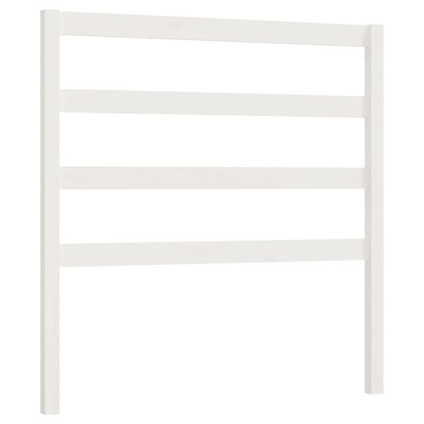 vidaXL Bed Headboard White 81x4x100 cm Solid Wood Pine