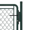 vidaXL Garden Gate Steel 100x100 cm Green