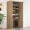 vidaXL Shoe Cabinet Artisan Oak 80 x 39 x 178 cm Engineered Wood