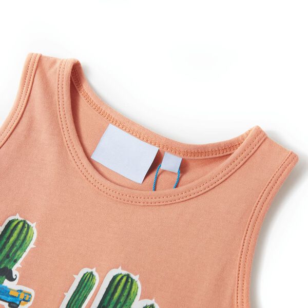 Kids' Tank Top Light Orange 140